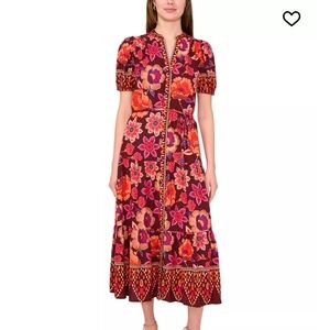 Floral Print Midi Dress